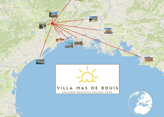 Villa Mas De Bouis - Views, Heated Pool, Xl 6 Bedroom, Ac, Nature, Beauty & Boules!