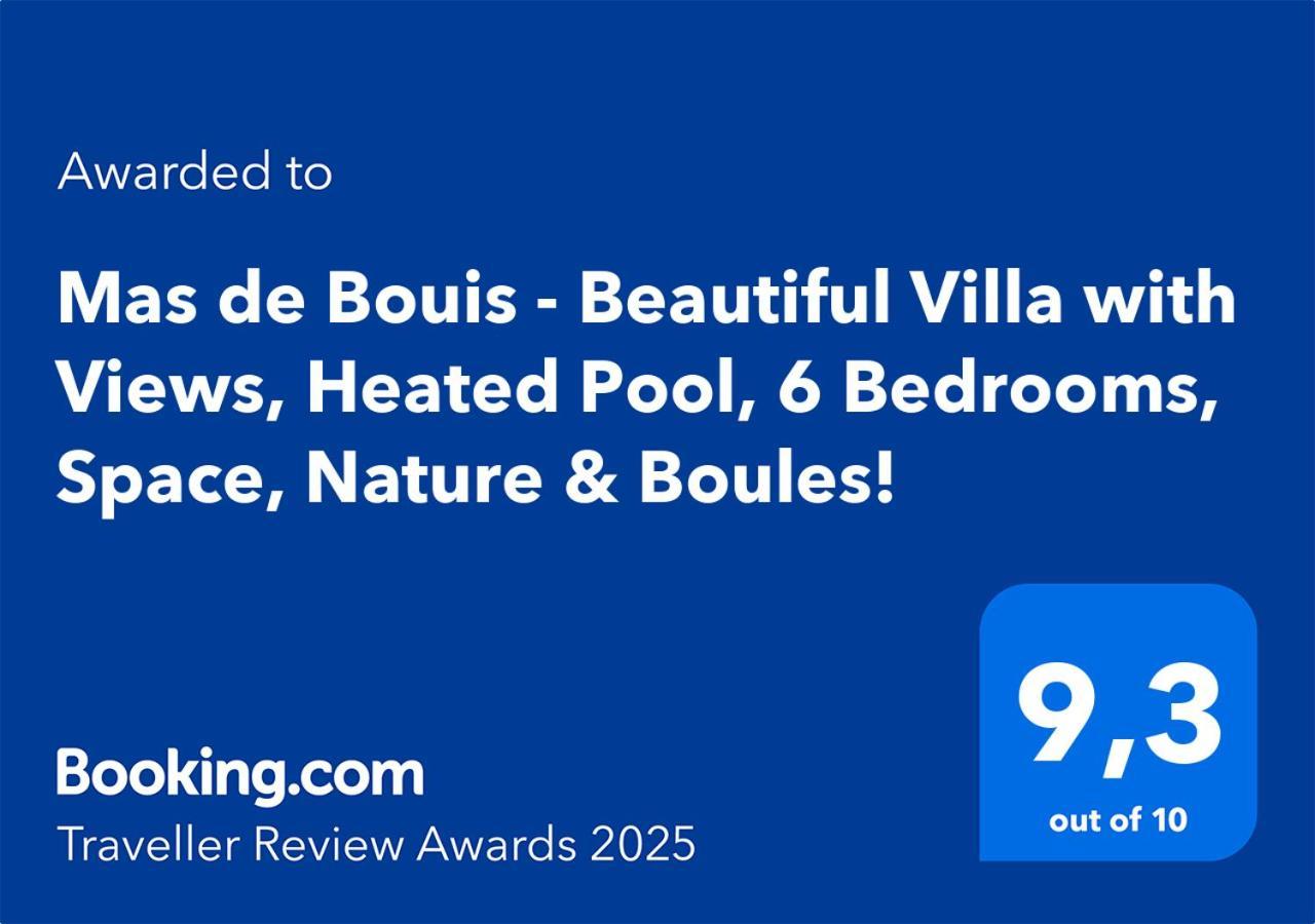 Mas De Bouis - Views, Heated Pool, Xl 6 Bedroom, Ac, Nature, Beauty & Boules! Saint-Martin-de-Londres